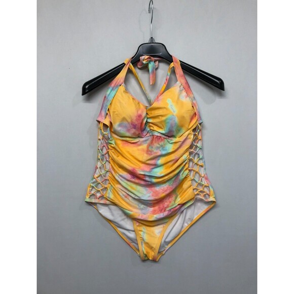 New Meet Curve Tie-Dye One Piece Swimsuit XXXL - Picture 1 of 12